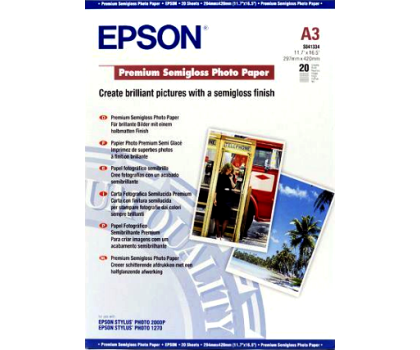 Papier Epson Premium Semigloss Photo Paper A3 251g/m² (20 ark.)